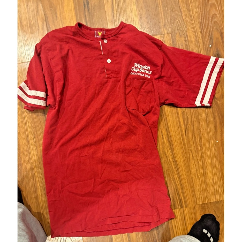 Vintage Winston Cup Series Daytona USA NASCAR‎ Polo Shirt Red Racing